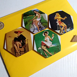 sottobicchieri sughero pin up